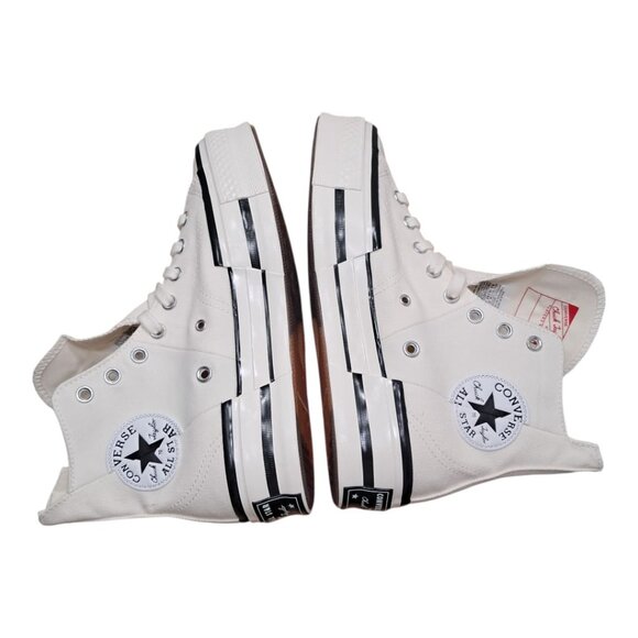 New Converse Chuck Taylor All Star 70 Plus Canvas- Egret Black - M 8.5/ W 10.5 - Picture 4 of 11